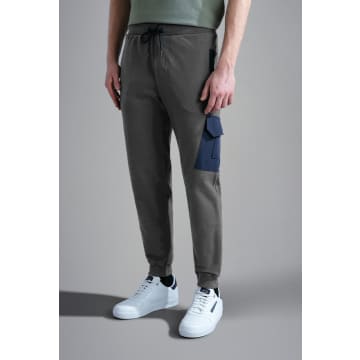 Paul & Shark Men's Stretch Cotton Trackpants With Typhoon Details In Green