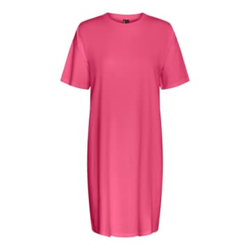 Shop Pieces Pcria Hot Pink Dress