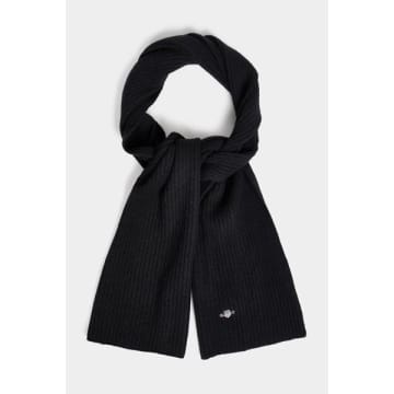 Gant Black Shield Wool Knit Scarf 9920205 009