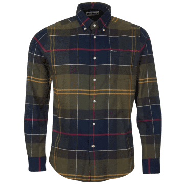 Barbour Edderton Tailored Shirt Classic Tartan In Multi