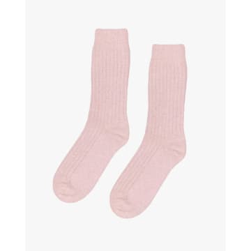 Colorful Standard Merino Wool Socks Faded Pink