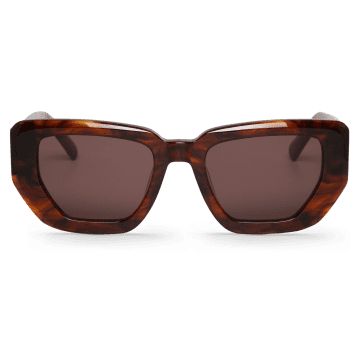 Mr Boho Smoke Madalena Sunglasses With Classical Lenses In Brown