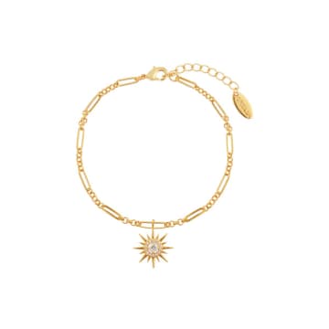 Orelia Crystal Starburst Bracelet In Gold