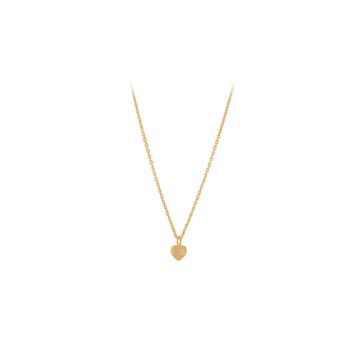 Pernille Corydon Love Necklace In Gold W. Heart Pendent On Chain