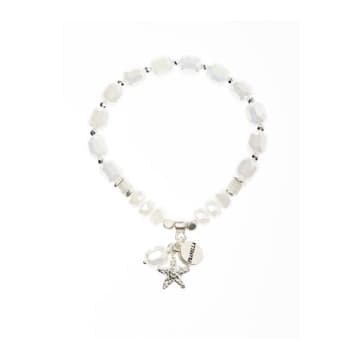 Pranella Lotus Starfish Bracelet In Metallic