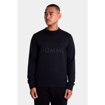 Android Homme Embroidered Crew Sweatshirt Black