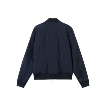 Les Deux Norman Quilted Bomber Jacket In Blue