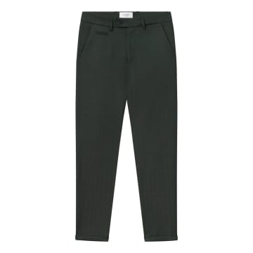 Les Deux Como Herringbone Suit Pants In Black