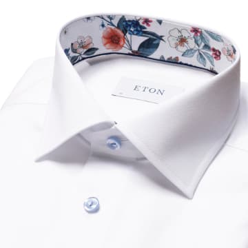 Eton - White Contemporary Fit Signature Twill Shirt