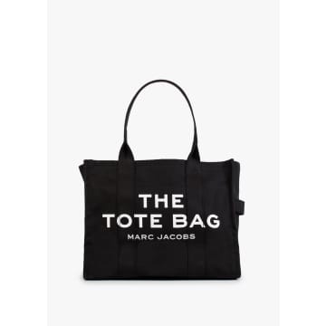 Shop Marc Jacobs The Large Black Canvas Tote Bag
