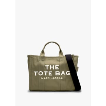 Marc Jacobs The Small Traveler Slate Green Canvas Tote Bag