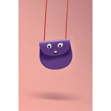Ark Colour Design Lilac Googly Eye Pocket Money Purse In Purple
