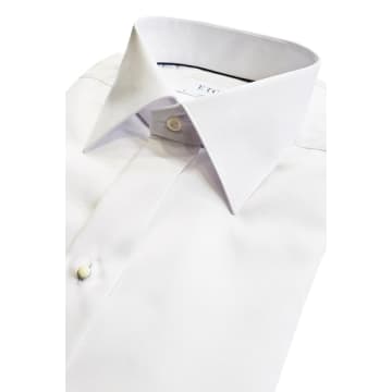 Eton - White Contemporary Fit Signature Twill Tuxedo Shirt 10001170400