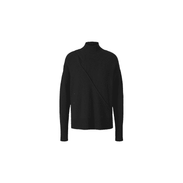 Riani Cut Out Ribbed Jumper Size: 12, Col: Black