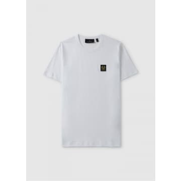 Belstaff Mens Small Logo T-shirt In White