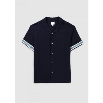 Che Mens Valbonne Shirt In Navy In Blue