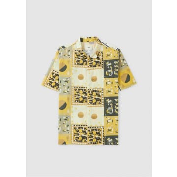 Folk Gabe Tile-print Shirt In Gelb