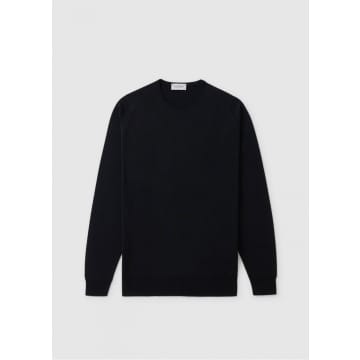 John Smedley Mens Lundy Pullover Sweatshirt In Black