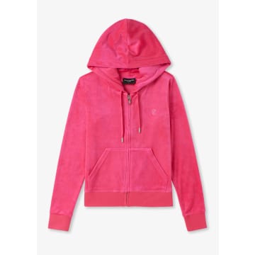 Shop Juicy Couture Womens Robertson Classic Hoodie In Pink Glo