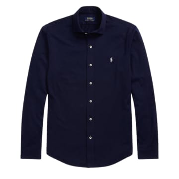 Ralph Lauren Long Sleeve Sports Shirt In Blue
