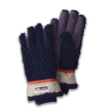 Elmer Gloves Deep Wool Pile Conductive Glove Navy In Blue