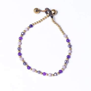 Rigtig Designs Crystal Healing Bracelet In Purple