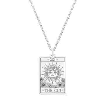 Carter Gore The Sun Tarot Necklace In Metallic