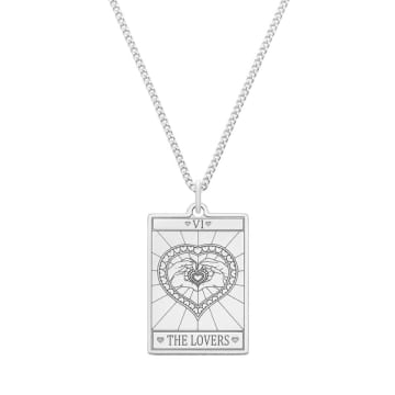 Carter Gore The Lovers Tarot Necklace In Metallic