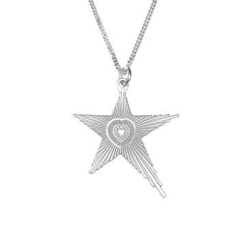Carter Gore Starburst Necklace In Metallic