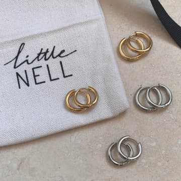 Little Nell Hoop Earrings In Metallic