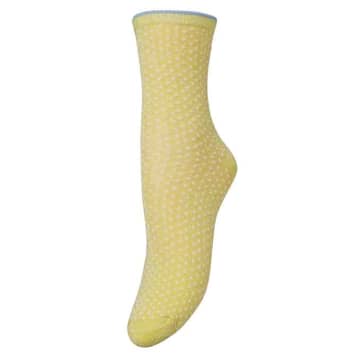 Becksondergaard Dina Small Dots Sock Popcorn Yellow