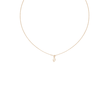 Ellen Beekmans Gold Pearl Pendant Necklace
