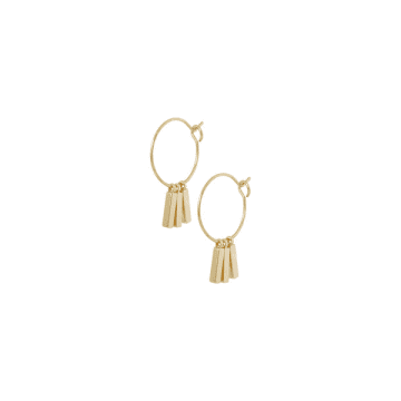 Ellen Beekmans Hoops Sticks Earrings In Gold