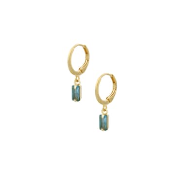 Ellen Beekmans Turquoise Pendant Earrings In Blue
