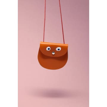 Ark Colour Design Googly Eye Pocket Purse In Orange