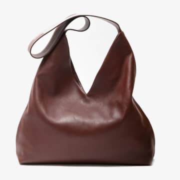 Naterra Leather Bag In Grey