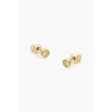 Tutti & Co Ea538g Peridot Stud Earrings In Gold