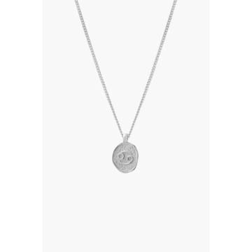 Tutti & Co Ne633s Cancer Zodiac Necklace In Metallic