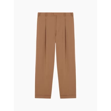Cordera Tailoring Masculine Pants Camel In Brown