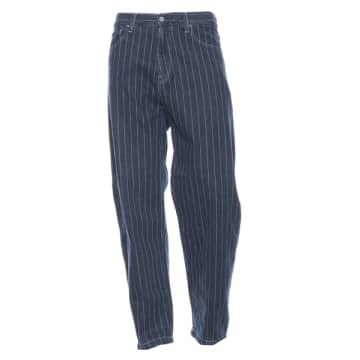 Carhartt Pants For Man I032964 Olean Stripe In Blue