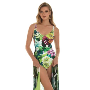 Roidal Aina Swimsuit In Floral Unic In Multi