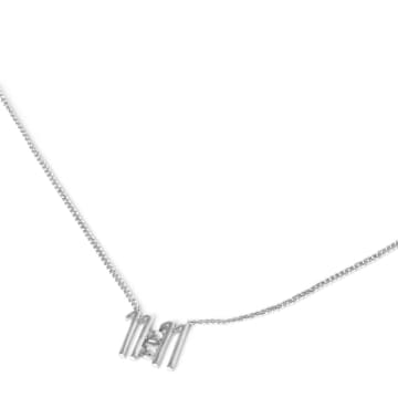 Shop Capsule Eleven 11:11 Pendant Necklace | Sterling Silver In Metallic
