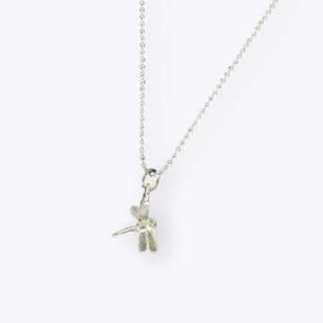 All The Things We Love Silver Dragonfly Necklace In Metallic