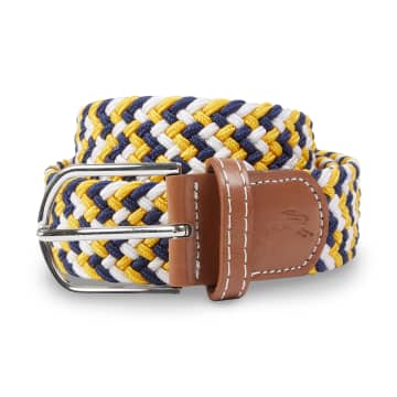 Burrows And Hare One Size Woven Belt In White