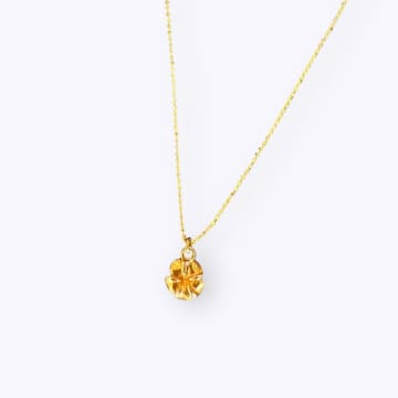 All The Things We Love Golden Frangipani Flower Necklace