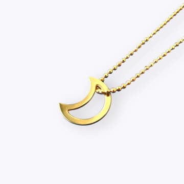 All The Things We Love Golden Moon Open Necklace