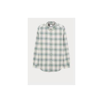 Paul Smith Light Pastel Check Tailored Fit Shirt Col: 30 Green