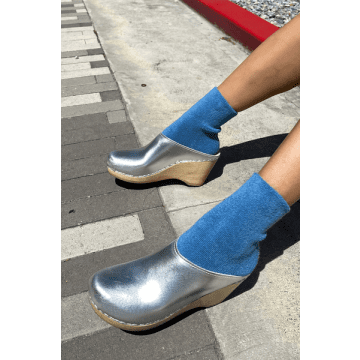 Le Bon Shoppe Cloud Cerulian Socks In Blue