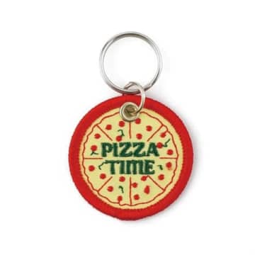 Penco Pizza Keyring In Red