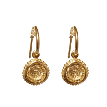 Mimi Et Toi Creissant Earrings In Gold